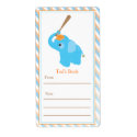 Blue Elephant Bookplate label