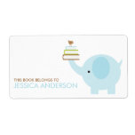 Blue Elephant Bookplates Labels
