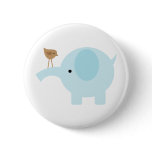 Blue Elephant Button