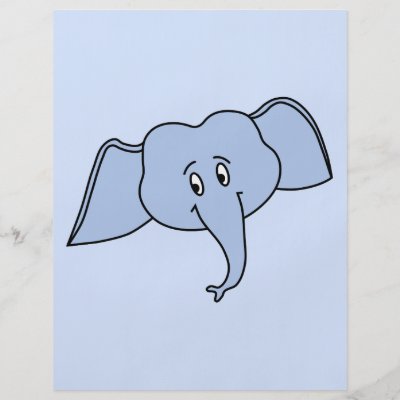 Elephant Face Cartoon