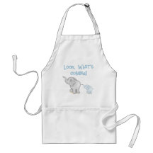 Blue Elephant Pregnancy Aprons