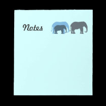Blue Elephants Notepad notepads