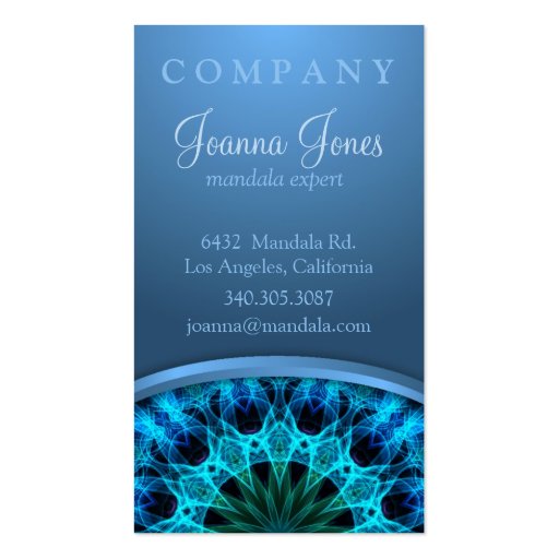 Blue Energy Business Card Templates (back side)