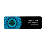 Blue Energy Kaleidoscope Custom Return Address Labels