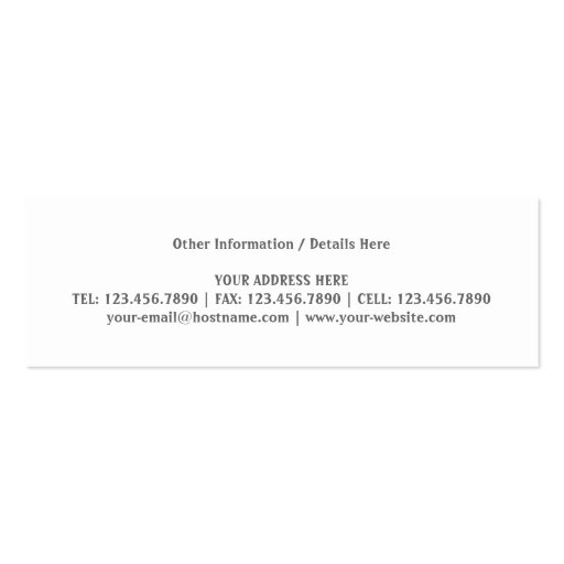 Blue Equalizer Business Card (back side)