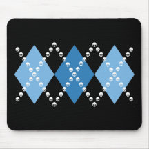 Blue Evil Argyle Mousepads