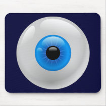 BLUE EYE BALL mousepads by dgpaulart BLUE EYE BALL mousepads