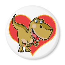 Blue eye Dino Refrigerator Magnet