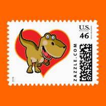 Blue eye Dino postage