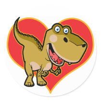 Blue eye Dino stickers