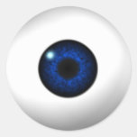 blue eye round stickers