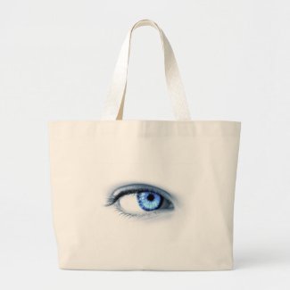 Blue Eye Tote Bags