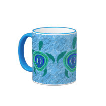 Blue Eye Turtle Mugs