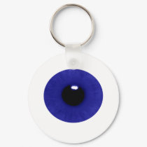 Blue Eyeball Keychain by Lorianne2020 Blue Eyeball Keychain