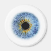 Blue Eyeball Refrigerator Magnet