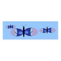 Blue Eyed Butterflies Bookmark business cards