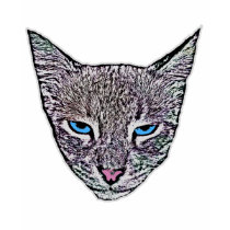 Blue-Eyed Cat Kids' Dark Shirts