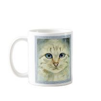 Blue Eyed Cat Mug