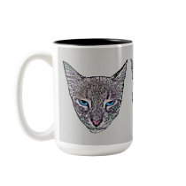 Blue-Eyed Cat Mugs