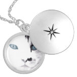 Blue Eyed Cat Necklace