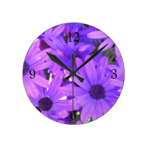 Blue Eyed Daisy Wall Clock