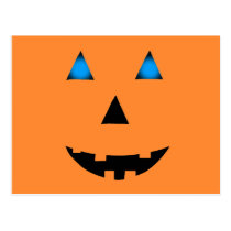 Blue Eyed Jack-O-Lantern postcards