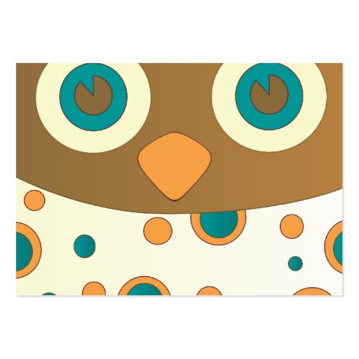 Blue-Eyed Owl Business Card Templates (back side)