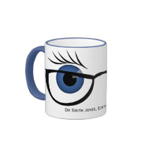 Blue Eyes and Glasses mugs