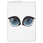 Blue Eyes Cartoon Greeting Card