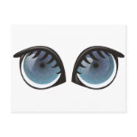 Blue Eyes Cartoon Postcard
