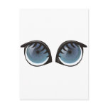 Blue Eyes Cartoon Postcard