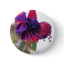 Blue Eyes Fuchsia Button by touchedbyamoose Blue Eyes Fuchsia Button