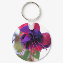 Blue Eyes Fuchsia Keychain