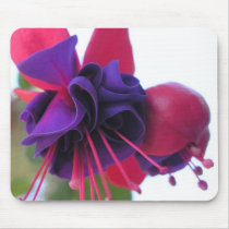 Blue Eyes Fuchsia Mousepad by touchedbyamoose Blue Eyes Fuchsia Mousepad