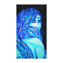 Blue Eyes Gallery Wrapped Canvas