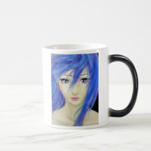 Blue Eyes Message Coffee Mugs