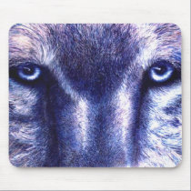 Blue Eyes Wolf Mouse Pad mousepads