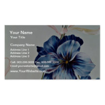 Blue eyes Yellow flowers Business Cards