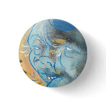 Blue Face Pin