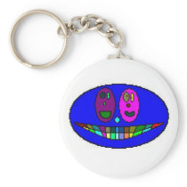 Blue Face Keychain