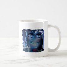 BLUE FACE OCEAN.png Coffee Mugs