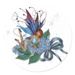 Blue Fae on Blue Flowers Design 1