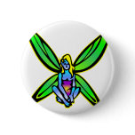 Blue Fairie Fairy Faerie Buttons