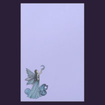 Blue Fairy and Dragon Stationary by Molly Harrison stationery