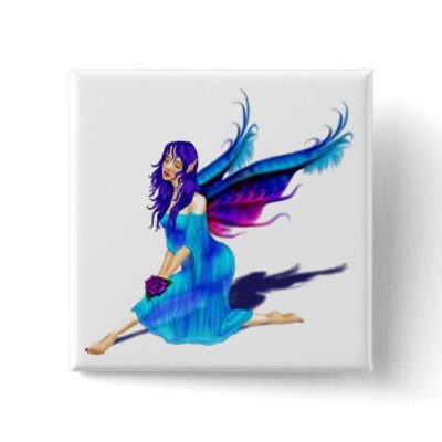 Blue Fairy Button by chysshirts