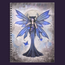 Blue Fairy Fantasy Art Notebook notebooks