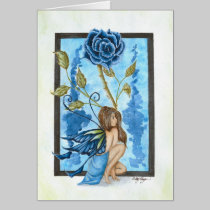 Blue, Fairy Greeting Card cards