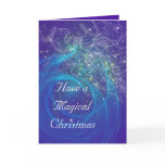 BLUE FAIRY LIGHTS GREETING CARD