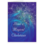 BLUE FAIRY LIGHTS GREETING CARD