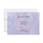 Blue Fairy on Purple Watercolor Response Card Personalized Announcement